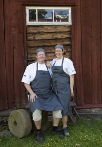 Robert och Anna Schweitz på Annas Hembageri i Mariefred. Foto: Sofia Marcetic PRESSBILD. Får användas i samband med text om Annas Hembageri. Fotografens namn måste alltid anges.